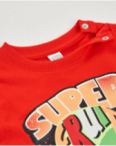 T-shirt de menino em malha com gráfico frontal