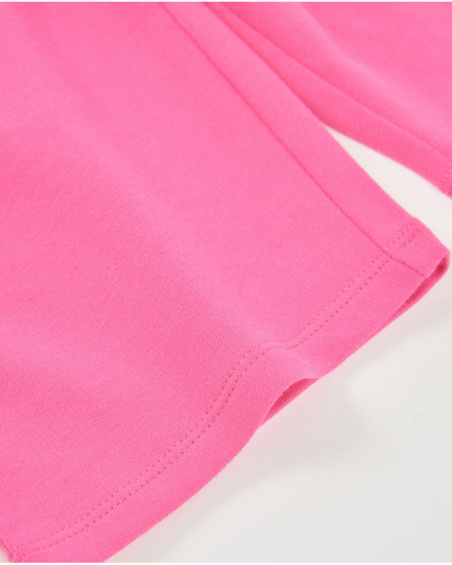 Calças de menina em malha com design tipo culotte