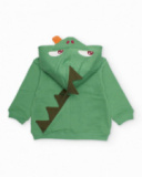 Sweatshirt de menino em malha com aplicações em relevo