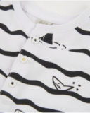 Camiseta de menino de malha com estampado de tubarões