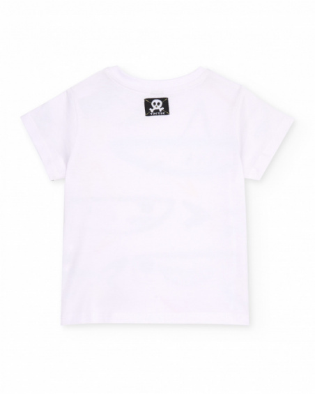 Conjunto de menino em malha com design de tubarões