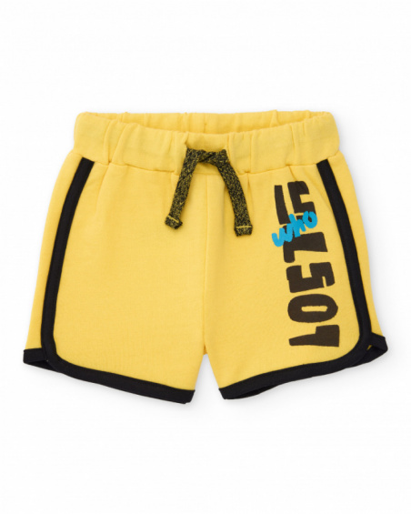 Conjunto de menino em malha com detalhes em relevo