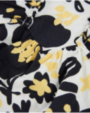 Vestido de menina em tecido plano, de alças, com folhos