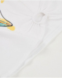 Camiseta de menina de malha com detalhes brilhantes