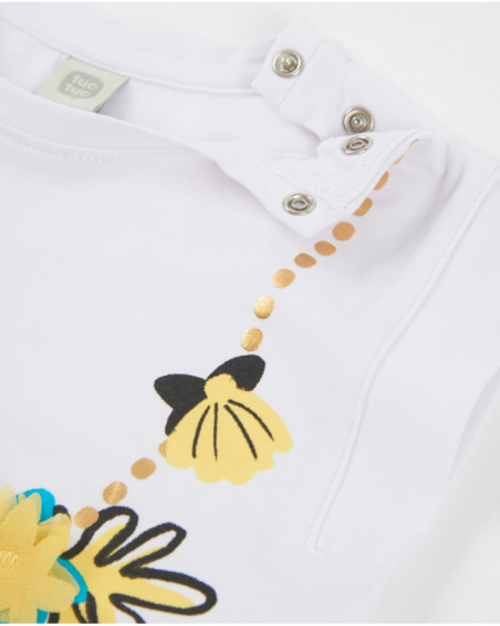 Camiseta de menina de malha sem mangas