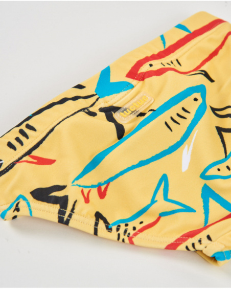 Slip de banho de menino em malha estilo slip