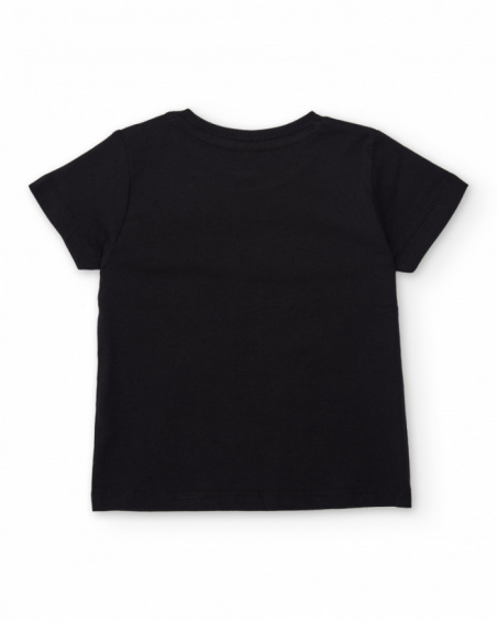 Camiseta de menino em malha com estampado de tubarão