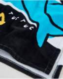 Toalha poncho de menino em malha com capuz