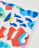 Leggings de menina em malha com estampado marinho