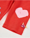 Leggings de menina em malha com estampados decorativos