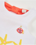 Vestido de menina em malha com laço nas costas