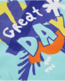 T-shirt de menino em malha com fecho no ombro