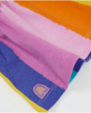 Vestido de menina em malha com folhos nas alças