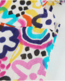 Vestido de menina em tecido plano com estampado floral