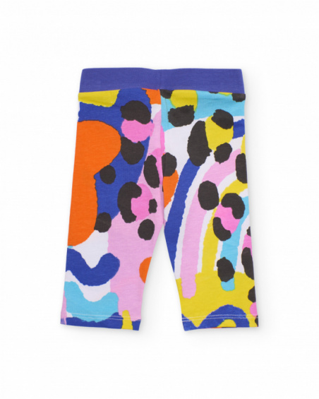 Leggings de menina em malha com cintura elástica