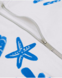 Sweatshirt de menina em malha com estampado marinho