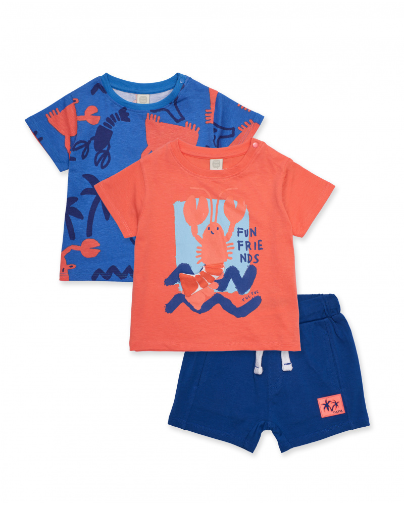 Conjunto de menino em malha de três peças