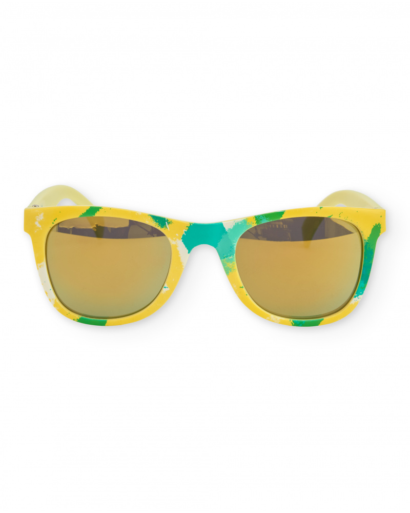 Óculos de sol de menino com estampado efeito salpicado