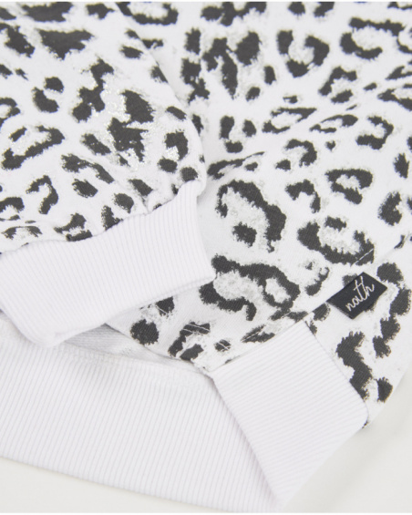 Sweatshirt de menina em malha com design animal print