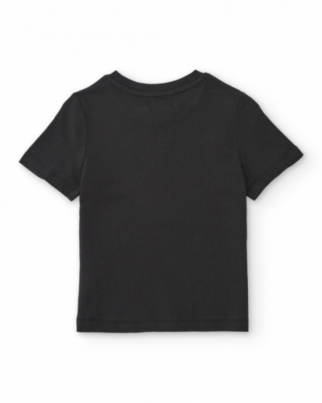 T-shirt de menino em malha com efeito degradé