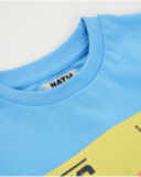 T-shirt de menino em malha com gráfico frontal