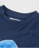 T-shirt de menino em malha com gráfico de cão