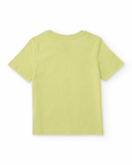 T-shirt de menino em malha de estilo californiano