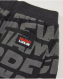 Bermuda de menino em malha com estampado de letras