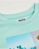 T-shirt de menino em malha com design urbano