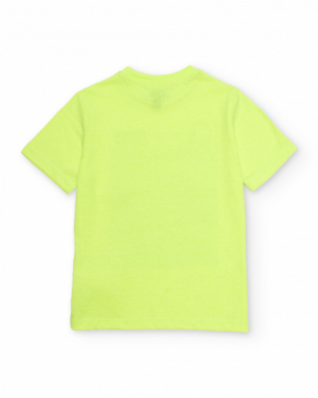 T-shirt de menino em malha com design frontal