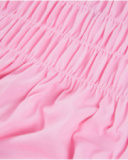 Vestido de menina em malha com franzido elástico