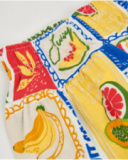 Calções de menina em malha com inspiração frutal