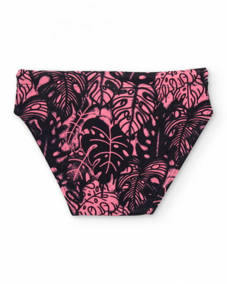 Calções de banho de menino em malha com cordão decorativo