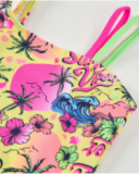 Fato de banho de menina em malha com design assimétrico