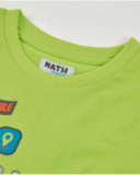 T-shirt de menino em malha com estampado aventureiro