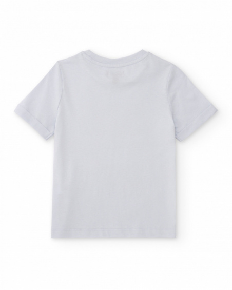 T-shirt de menino em malha com estampado náutico