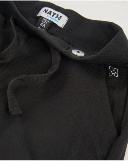 Calções de menina em malha com cordão ajustável