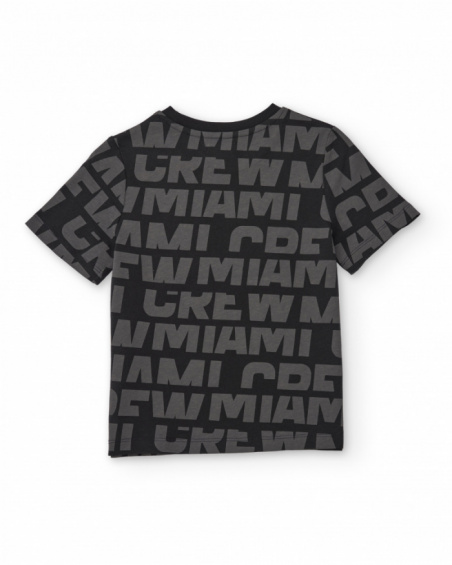 Conjunto de menino em malha com detalhe em relevo