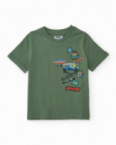 Conjunto de menino em malha em estilo explorador