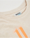 T-shirt de menino em malha com estampado artístico