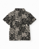 Polo de menino em malha com estampado integral