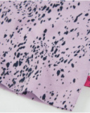 Top de menina em malha com manga comprida abalonada