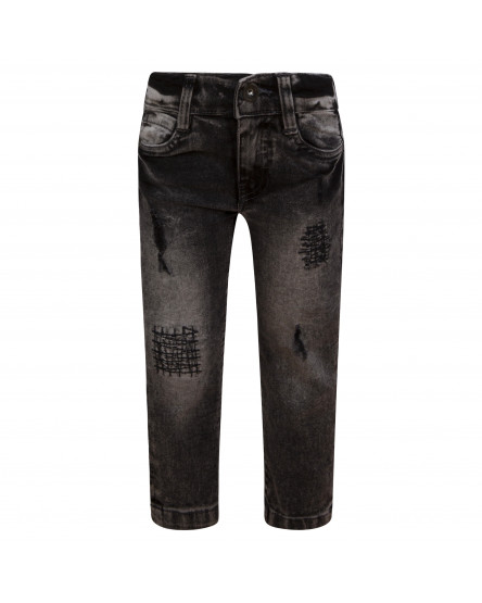 CALÇAS DE GANGA DESGASTADA MENINO CINZA ARTIC BEARS