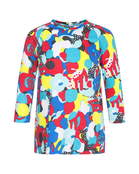 VESTIDO CARDADO ESTAMPADO MENINA VERMELHO CRAZY TIGER