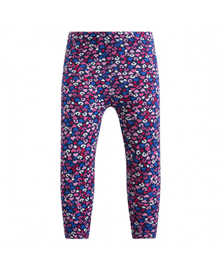 LEGGINGS DE MALHA COM FLORES MENINA AZUL DREAM IN PINK