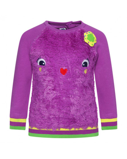 VESTIDO CARDADO COM PELO OLHOS MENINA ROXO STRANGER-CREATURES