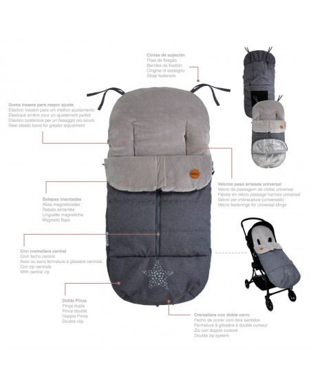 Saco inverno básico basic azulão Saco inverno básico basic azulão