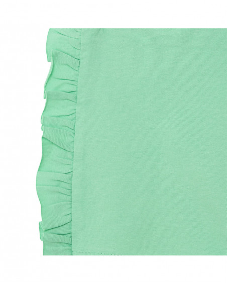 Shorts nath kids by tuc tuc verde laço menina Shorts nath kids by tuc tuc verde laço menina