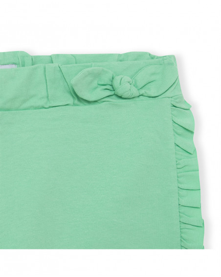 Shorts nath kids by tuc tuc verde laço menina Shorts nath kids by tuc tuc verde laço menina
