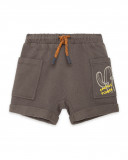 Bermudas de felpa castanho bolsos menino